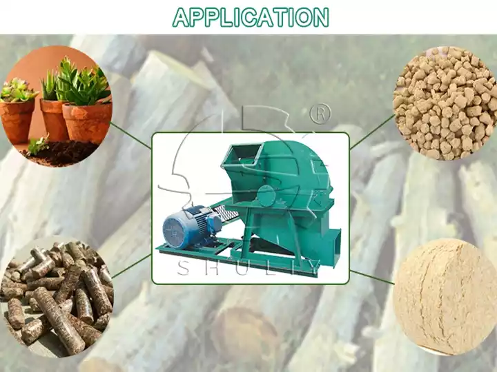 Aplicaciones de la máquina de virutas de madera