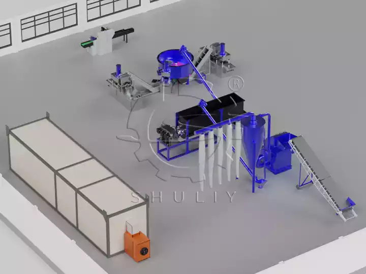 Linha de Processamento de Briquetes de Carvão